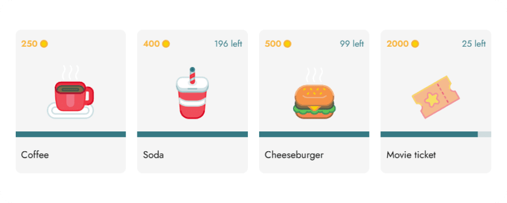 Frame 13 4 pixelated icons showcasing Attender Rewards.