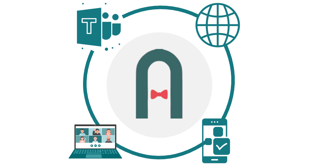 Teams ecosystem Attenders ecosystem with Teams, web, and app